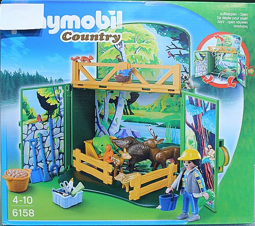 Playmobil 6158  Country Aufklapp-Spielbox Waldtierfütterung