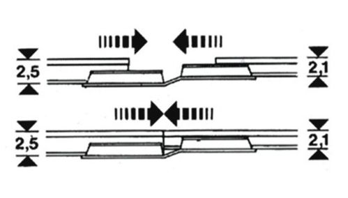 Fleischmann H0 NR 6437 Übergangs-Schienenverbinder (20 Stück pro Packung)