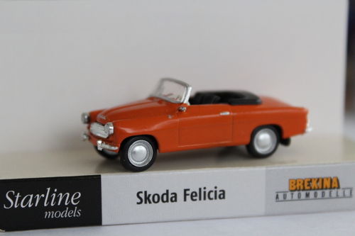 Brekina 27436   Skoda Felicia Cabrio in orange  / 1:87