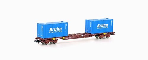MFTrain  33442    Containerwagen der Bauart Sgnss  Spedition Bruhn   Ep. VI